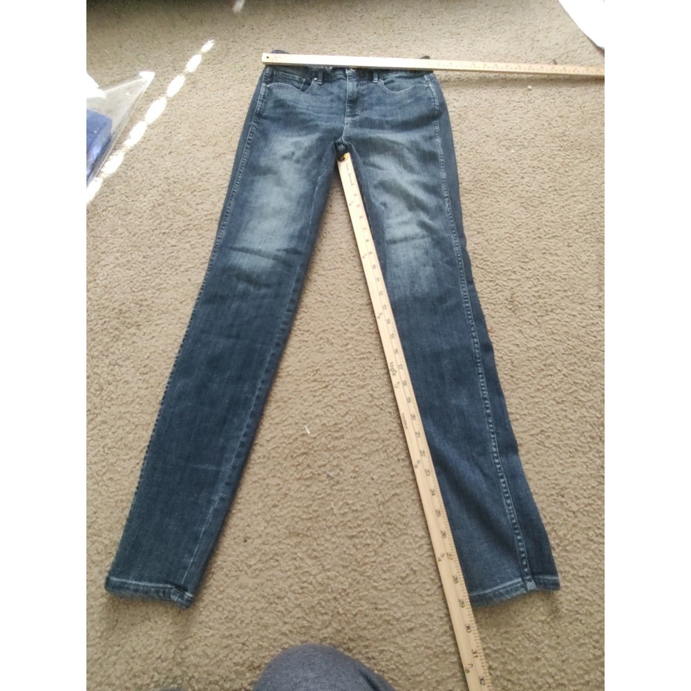 White House Black Market 6LJeans Medium Wash High Rise Skinny Leg Size 28